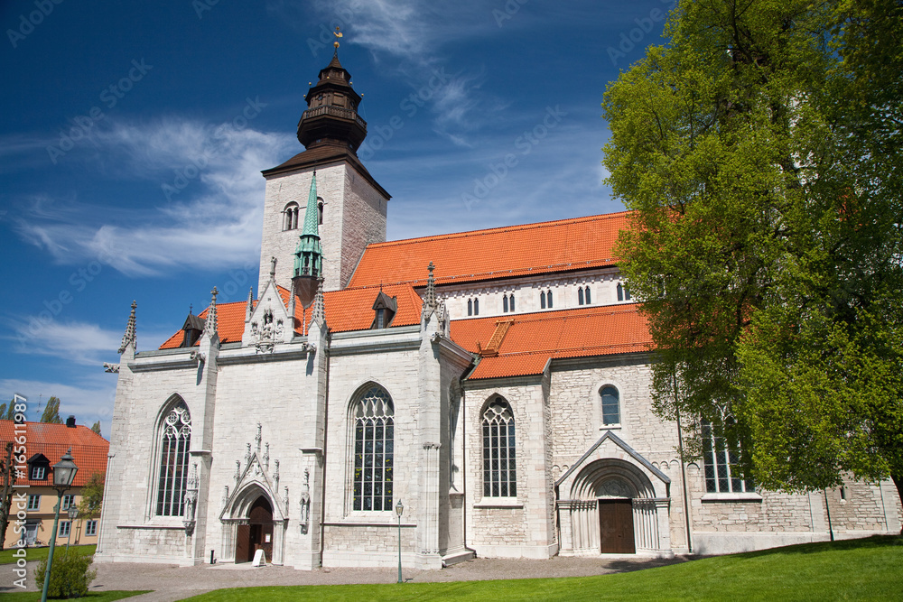 Saint Maria cathedral of Visby on island Gotland, Sweden Saint Maria cathedral of Visby on island Gotland, Sweden