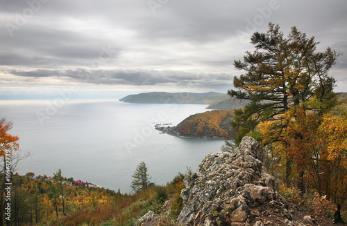 Lake Baikal in Listvyanka. Irkutsk oblast. Russian