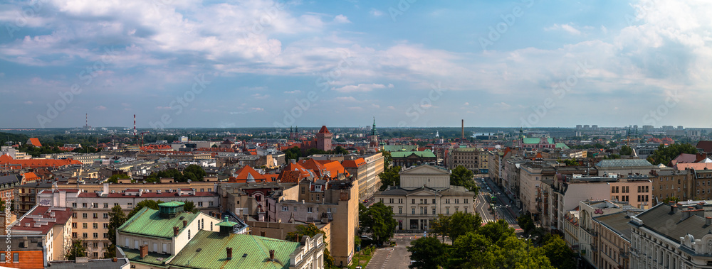 Fototapeta Poznań z dachu okrąglaka