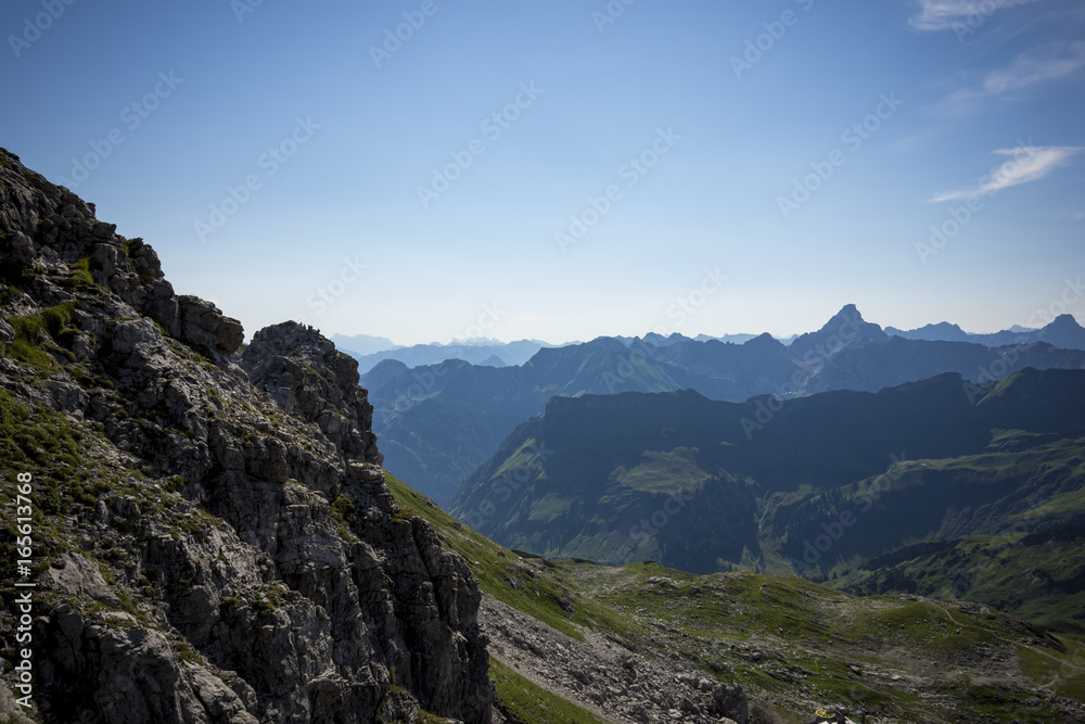 Alpen, Allgäu, Natur, Wandern, Hochvogel, Nebelhorn, Klettersteig, klettern, bergsteigen