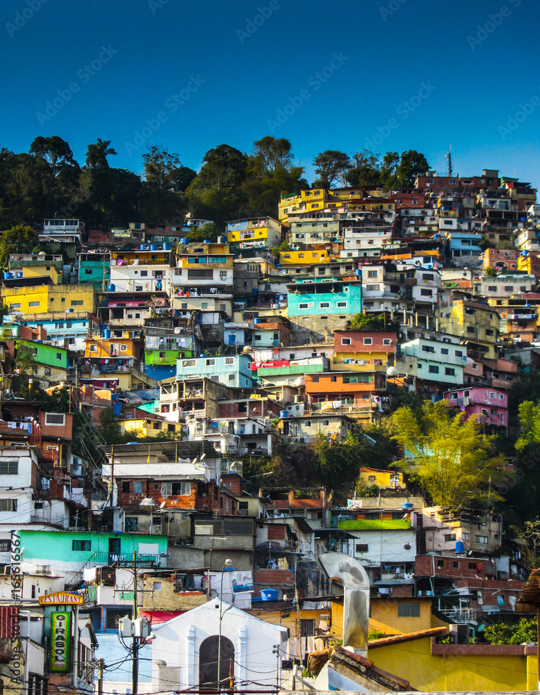 Famous slums of Caracas, Venezuela