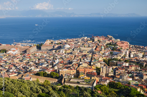 Przepiękna malownicza panorama Neapolu we Włoszech 