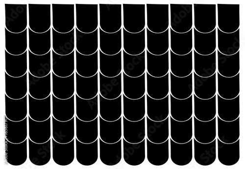roof tiles silhouette texture beautiful banner wallpaper design illustration