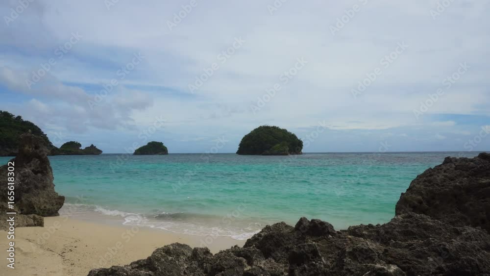 Beach, sea, sand,wave. Tropical beach, blue sky, clouds. Seascape ocean and beautiful beach paradise.Philippines Boracay. 4K video Travel concept Beach, sea, sand,wave. Tropical beach, blue sky, clouds. Seascape ocean and beautiful beach paradise.Philippines Boracay. 4K video Travel concept