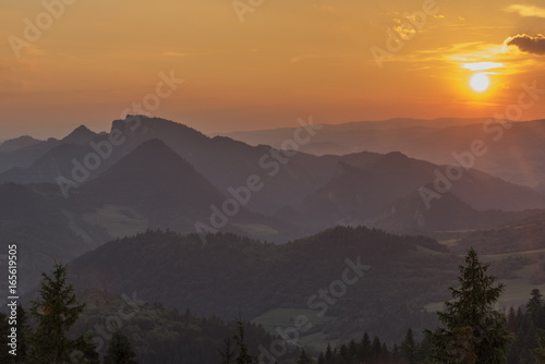 Sunset on Slachovky hill in summer evening © luzkovyvagon.cz
