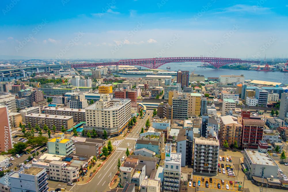 Obraz premium Osaka, Japan cityscape in the Abeno District