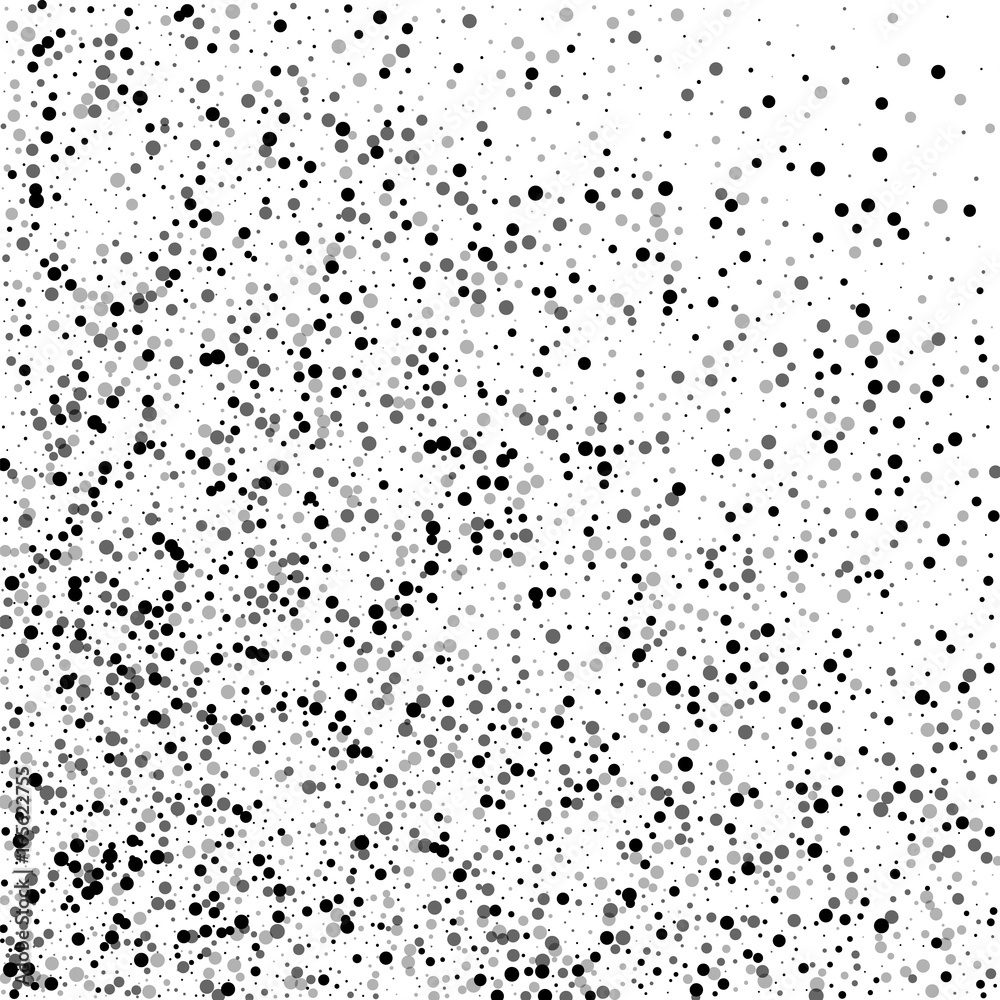 Dense black dots. Abstract mess with dense black dots on white background. Vector illustration. Dense black dots. Abstract mess with dense black dots on white background. Vector illustration.
