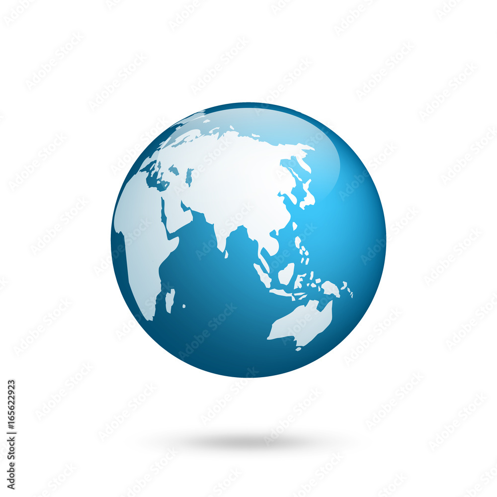 Earth globe. World map set. Planet with continents.Africa Asia, Australia, Europe, North America and South America. Earth globe. World map set. Planet with continents.Africa Asia, Australia, Europe, North America and South America.
