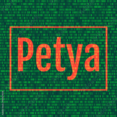 Binary Screen Background, Petya Virus