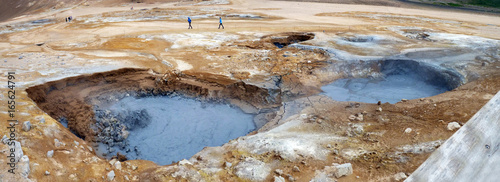 Námafjall Hverarönd Solfataren Fumarolensolfatara in Namfjall Hverir Myvatn, Namafjall, Hverir, Hverarönd, Myvatn Area, North Iceland   landscape of Hverarönd at Námaskarð, fumarole in solfatara area 
