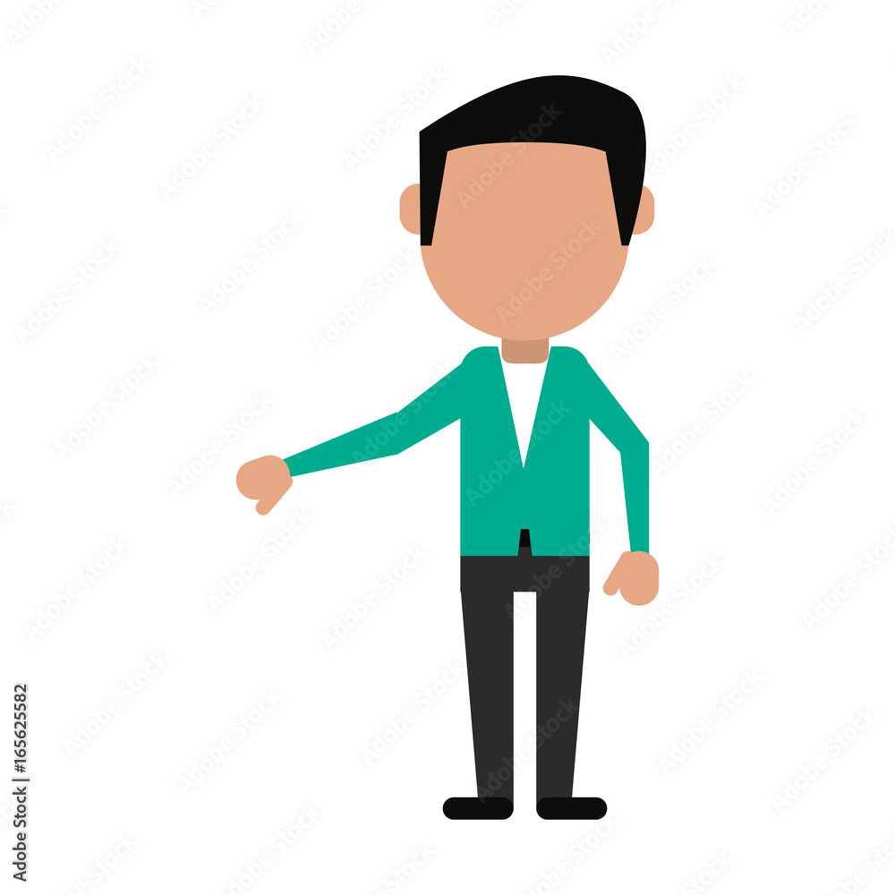 man cartoon isolated casual man cartoon isolated casual