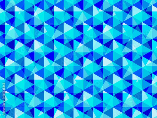 幾何学模様　ブルー