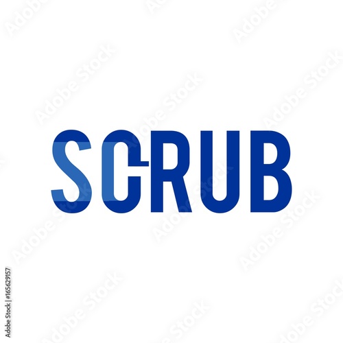 scrub logo vector.