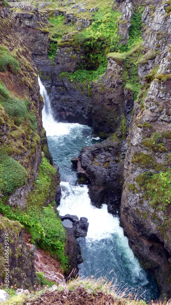 Kolufossar Wasserfall in Island 