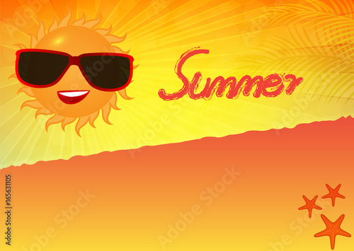 Summer holidays vector background