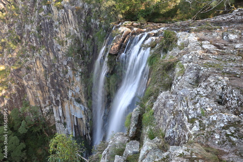 Obraz na płótnie A slow shutter of the waterfall at Minyon Falls near Byron Bay in NSW Australia. w salonie
