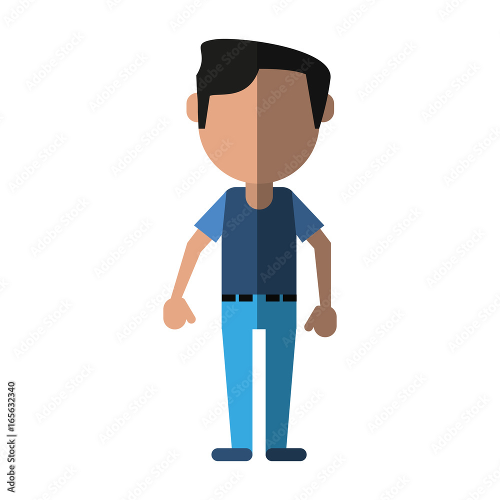 man cartoon isolated casual man cartoon isolated casual