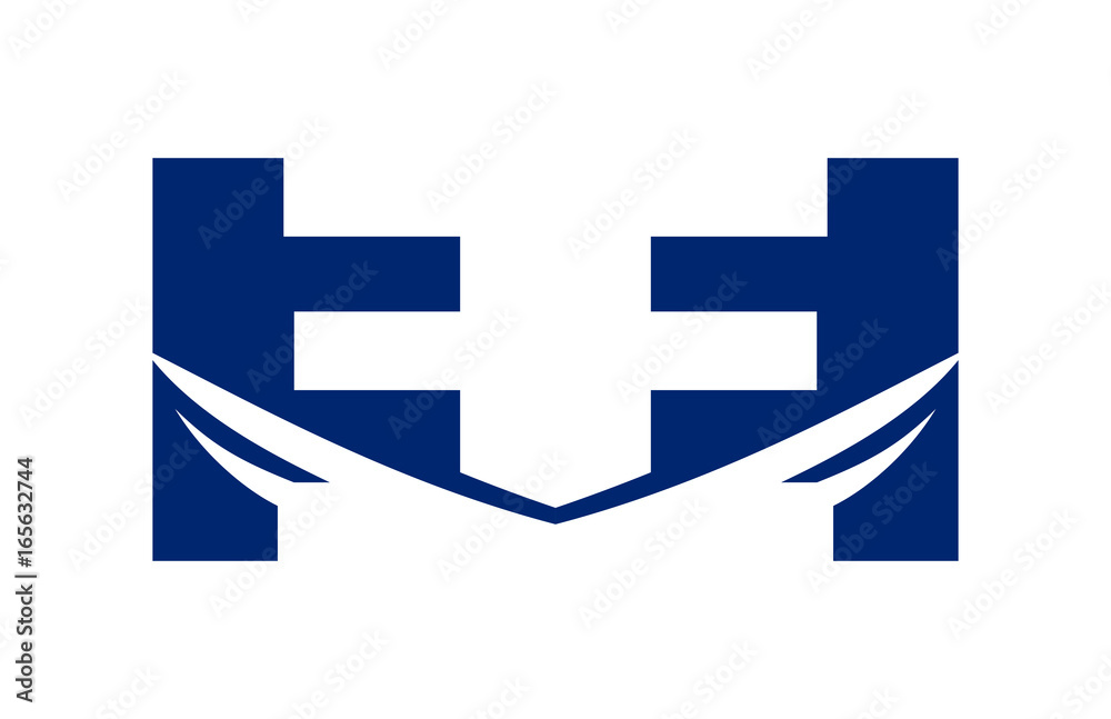 EE Double Square Swoosh Mirror Letter Logo EE Double Square Swoosh Mirror Letter Logo