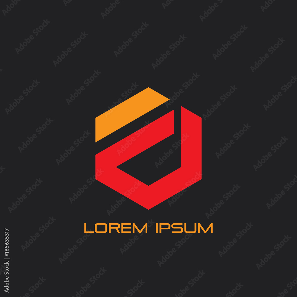 Abstract hexagon business logo Abstract hexagon business logo