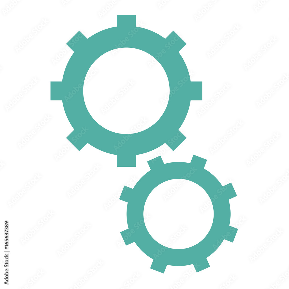 isolated two gears