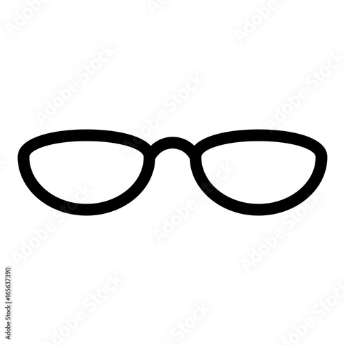 isolated elegant glasses