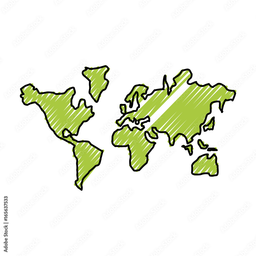 Fototapeta premium World earth isolated