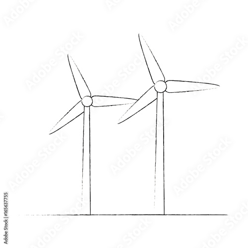 isolated wind energy icon vector illustration graphic design