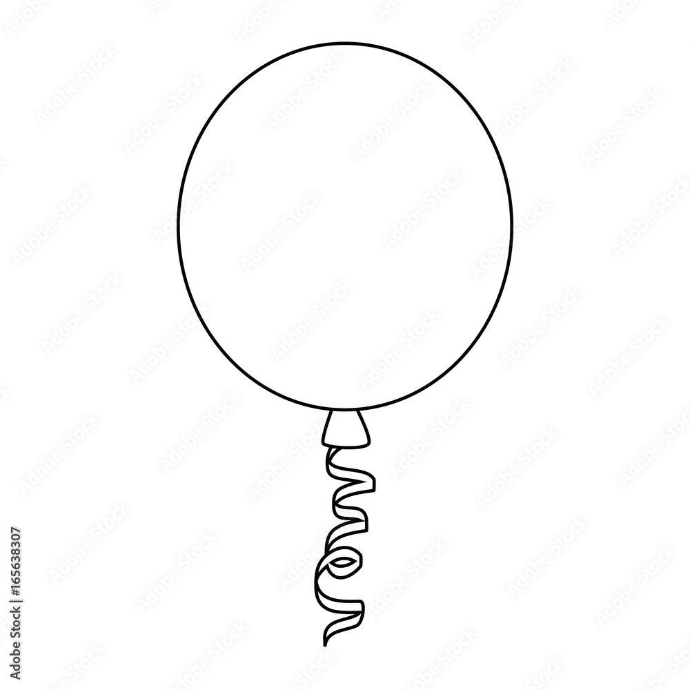 isolated cute party balloon icon vector illustration graphic design isolated cute party balloon icon vector illustration graphic design