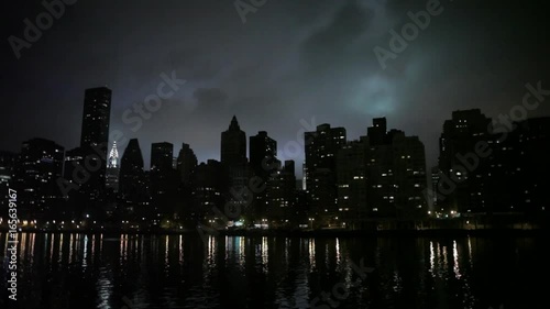 New York - Chysler Building at Night photo