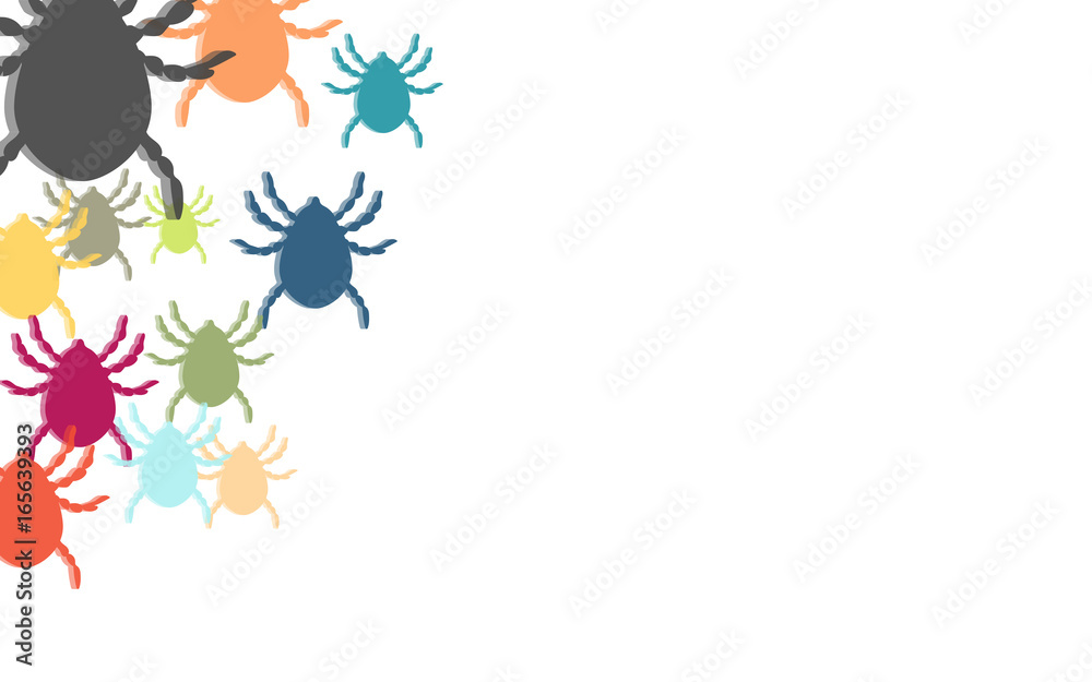 Hintergrund aus bunten Zecken Hintergrund aus bunten Zecken