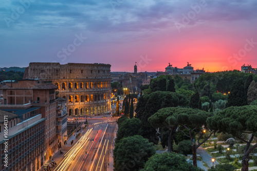 Sunset Over Rome