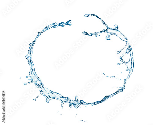 Circle water splashes.