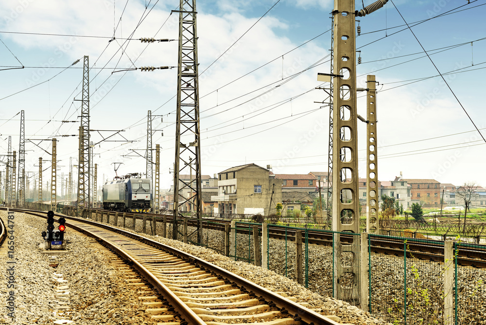 Rail and train