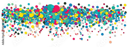 Buntes Konfetti, Konfettiregen. Background Dots, Colorful Background, Web Banner