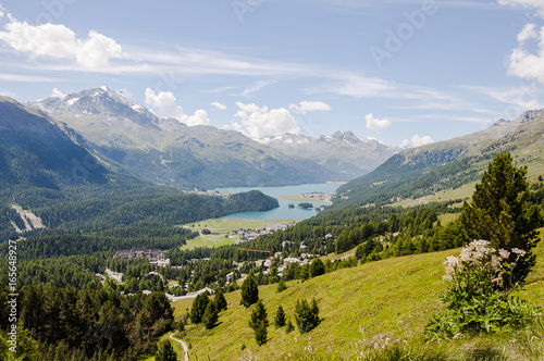 St. Moritz, Champfèr, Engadin, Oberengadin, Wanderweg, Signalbahn, Seenplatte, Alpen, Silvaplanersee, Champfèrsee, Graubünden, Sommer, Schweiz