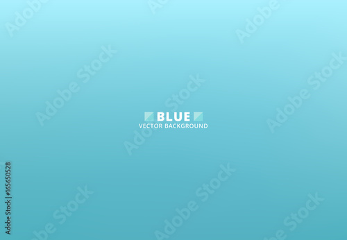 Abstract blurred blue turquoise gradient with smooth background, Vector illustration