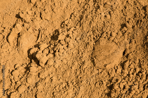 Sand surface for background, top view.