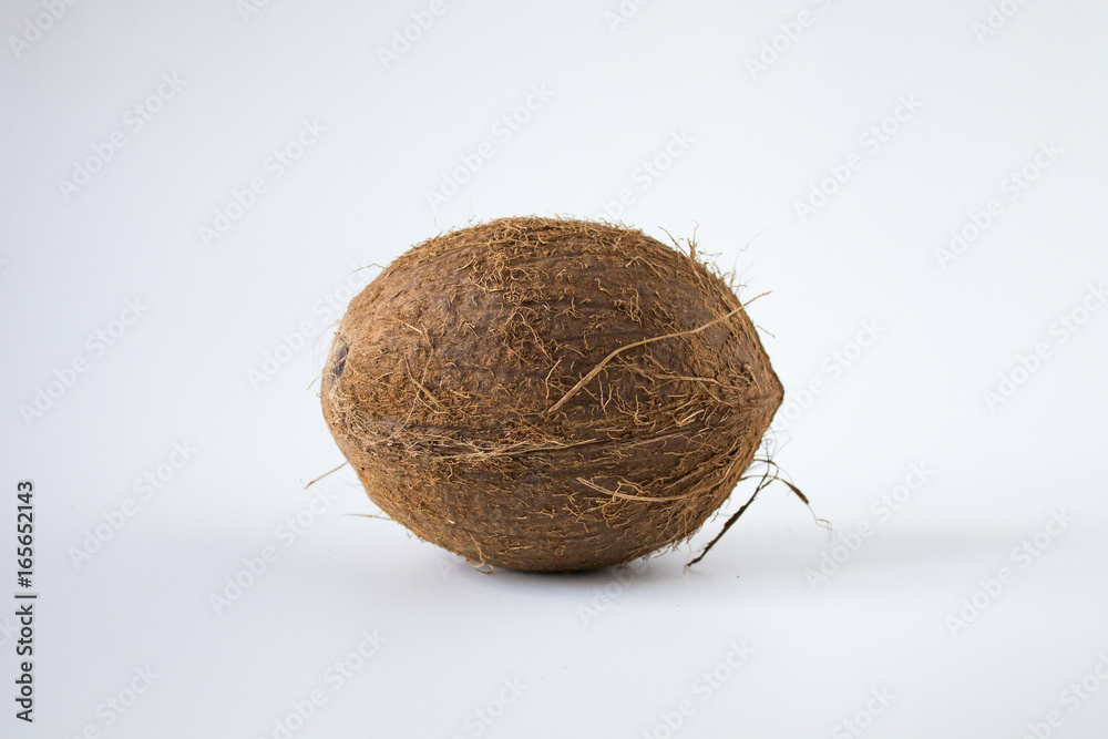 Coconut isolated on the white background Coconut isolated on the white background