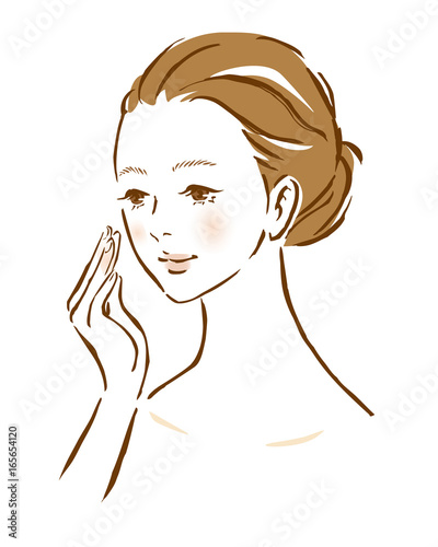 女性　美容　きれい　表情