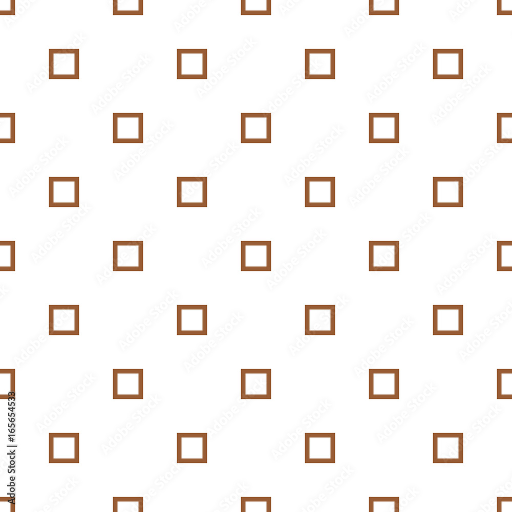 Tile geometric seamless pattern of brown color on white background. Tile geometric seamless pattern of brown color on white background.