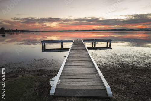 lake macquarie squids ink jetty sunset colourful peaceful stress anxiety