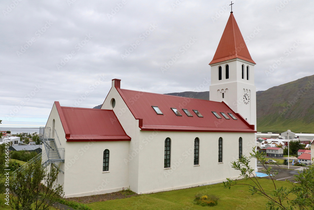 Kirche von Siglufjördur, Island