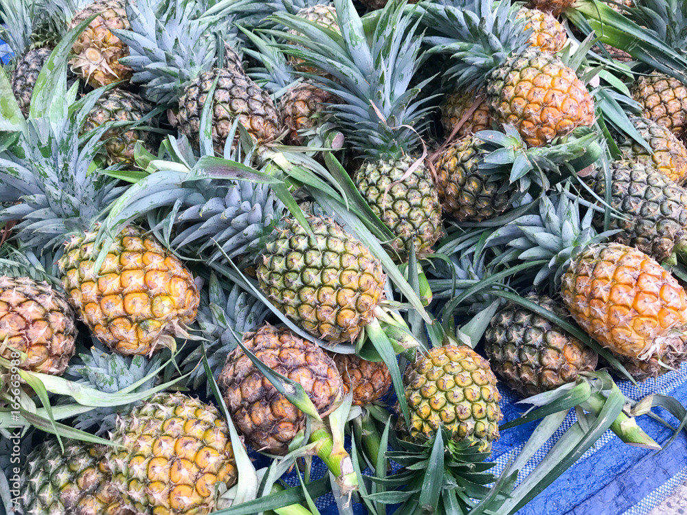 pile of pineapple pile of pineapple