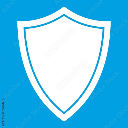 Shield for war icon white