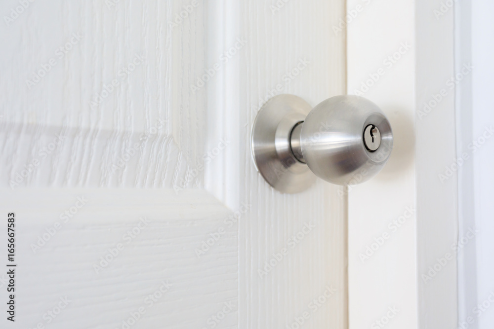 Naklejka premium knob door lock closed