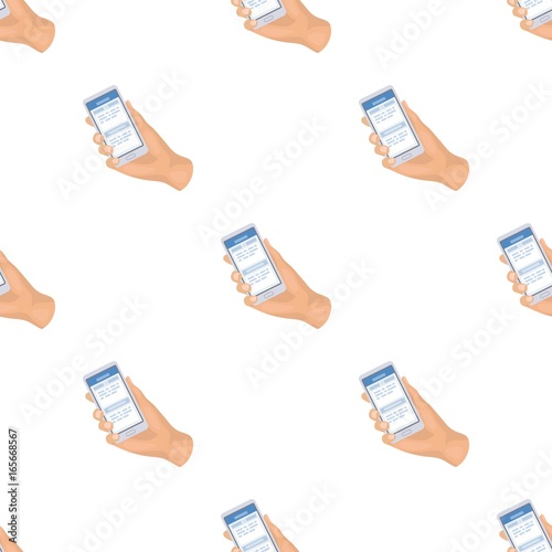 Mobile translator icon in cartoon style isolated on white background. Interpreter and translator symbol stock vector illustration.