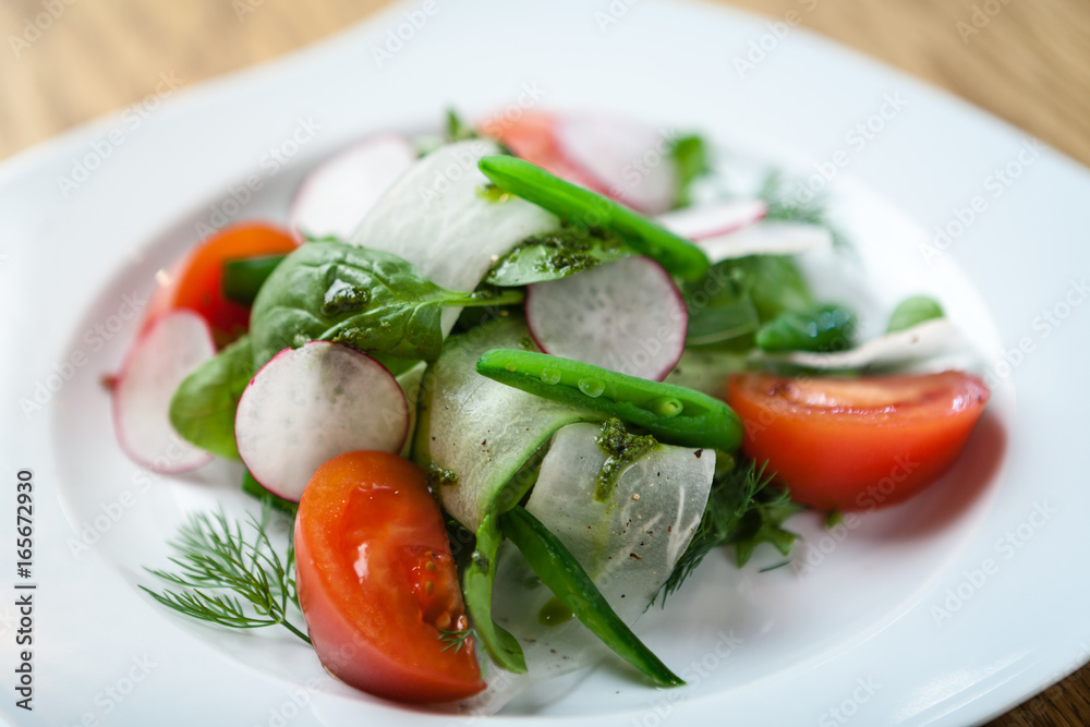fresh salad on a plate fresh salad on a plate