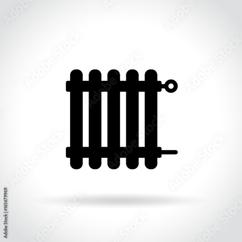 radiator icon on white background