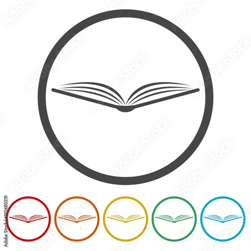 Vector book icons set - Illustration 