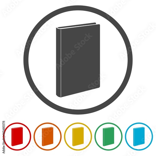 Vector book icons set - Illustration 